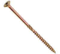 AERZETIX - C69117 - Juego de 50 Tornillos para madera Ø5x100mm con cabeza fresada - con huella estrella Т25 - en acero galvanizado - carpintería contrachapado aglomerado melamina terraza tablero viga