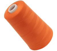 AERZETIX - C72078 - Bobina cónica de hilo de coser 120 (40/2) 4000 m - en poliéster - color naranja - confección mercería cuerda cordón costura ropa marroquinería