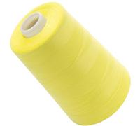 AERZETIX - C72146 - Bobina cónica de hilo de coser 120 (40/2) 4000 m - en poliéster - color amarillo claro - confección mercería cuerda cordón costura ropa marroquinería