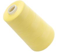 AERZETIX - C72149 - Bobina cónica de hilo de coser 120 (40/2) 4000 m - en poliéster - color amarillo pálido - confección mercería cuerda cordón costura ropa marroquinería