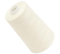 AERZETIX - C72345 - Bobina cónica de hilo de coser 120 (40/2) 4000 m - en poliéster - color blanco perla - confección mercería cuerda cordón costura ropa marroquinería