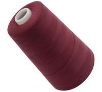 AERZETIX - C72381 - Bobina cónica de hilo de coser 120 (40/2) 4000 m - en poliéster - color burdeos con brillo - confección cuerda cordón costura ropa marroquinería