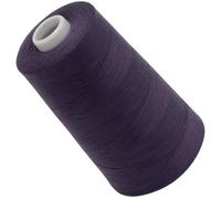 AERZETIX - C72512 - Bobina cónica de hilo de coser 120 (40/2) 4000 m - en poliéster - color violeta berenjena perla - confección mercería cuerda cordón costura ropa marroquinería