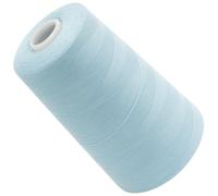 AERZETIX - C72621 - Bobina cónica de hilo de coser 120 (40/2) 4000 m - en poliéster - color azul hielo verde - confección mercería cuerda cordón costura ropa marroquinería