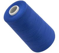 AERZETIX - C72670 - Bobina cónica de hilo de coser 120 (40/2) 4000 m - en poliéster - color azul real perla - confección mercería cuerda cordón costura ropa marroquinería