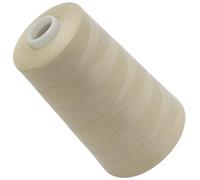 AERZETIX - C72803 - Bobina cónica de hilo de coser 120 (40/2) 4000 m - en poliéster - color beige perla - confección mercería cuerda cordón costura ropa marroquinería