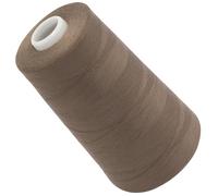AERZETIX - C72833 - Bobina cónica de hilo de coser 120 (40/2) 4000 m - en poliéster - color marrón café con leche oscuro - confección mercería cuerda cordón costura ropa marroquinería