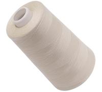 AERZETIX - C72863 - Bobina cónica de hilo de coser 120 (40/2) 4000 m - en poliéster - color beige ahumado - confección mercería cuerda cordón costura ropa marroquinería