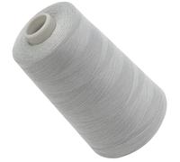 AERZETIX - C72883 - Bobina cónica de hilo de coser 120 (40/2) 4000 m - en poliéster - color gris claro - confección mercería cuerda cordón costura ropa marroquinería