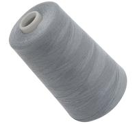 AERZETIX - C72926 - Bobina cónica de hilo de coser 120 (40/2) 4000 m - en poliéster - color gris piedra - confección mercería cuerda cordón costura ropa marroquinería