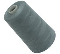 AERZETIX - C72927 - Bobina cónica de hilo de coser 120 (40/2) 4000 m - en poliéster - color gris pastel oscuro verde - confección mercería cuerda cordón costura ropa marroquinería