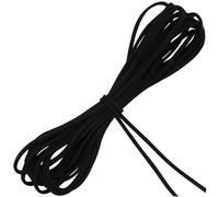 AERZETIX - C73408 - Cordón Hilo Plano en Terciopelo Falso Ante 2.5x1.5mm x 4m - Color Negro - Pulsera Collar proyectos creativos artesanía Gamuza Embalaje Regalos pasatiempo Creativo joyería