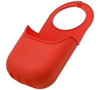 AERZETIX - C73700 - Organizador de Fregadero Porta Esponja Colgante 200x100x45mm con 1 Bolsillo de Almacenamiento - Cocina Goteo jabón baño - en Silicona - Color Rojo