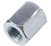 AERZETIX - C74471 - Juego de 10 Tuercas de acoplamiento hexagonales alargadas M10x20mm - tuerca de extensión prolongador con rosca métrica - en acero galvanizado