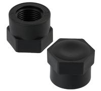 AERZETIX - C75024 - Juego de 5 Tapones hembra 1/2" para atornillar para manguera de riego sistema de goteo - presión máx 10 bar - en polietileno - racor circuito tapa irrigación