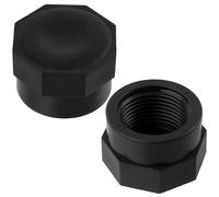 AERZETIX - C75026 - Juego de 5 Tapones hembra 1" para atornillar para manguera de riego sistema de goteo - presión máx 10 bar - en polietileno - racor circuito tapa irrigación