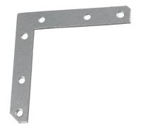 AERZETIX - C76198 - Juego de 12 escuadras de fijación en forma de ''L'' 70x70x12x1.5mm planos perforados con 6 agujeros - en acero galvanizado - placa de unión en ángulo recto