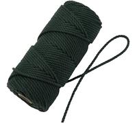 AERZETIX - C76684 - Bobina de cordón hilo retorcido para macramé ⌀5mm x 100 m - en algodón - color verde oscuro - ovillo pasatiempo creativo mercería decoración