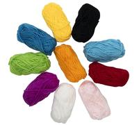 AERZETIX - C76728 - Juego de 10 Ovillos de hilo para tejer 10 g - 10 colores surtidos - en 100% acrílico - madeja ganchos agujas mercería ropa