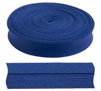 AERZETIX - C77318 - Cinta al sesgo 9 metros x 17mm - en algodón - color azul - pasamanería galón ropa cojines edredones