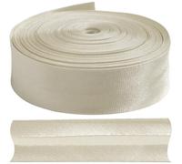 AERZETIX - C77347 - Cinta al sesgo plegada 9 metros x 18mm - en poliéster - color amarillo arena