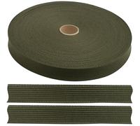 AERZETIX - C77536 - Rollo de cinta galón de poliéster 50 metros x 15mm - color khaki - pasamanería ropa cojines edredones