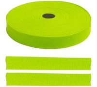 AERZETIX - C77550 - Rollo de cinta galón de poliéster 50 metros x 20mm - color verde neón - pasamanería ropa cojines edredones