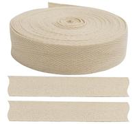 AERZETIX - C77592 - Cinta galón sarga de espiga 9 metros x 25mm - en algodón - color crudo