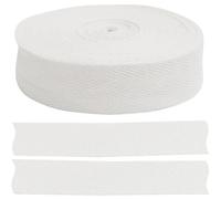 AERZETIX - C77593 - Cinta galón sarga de espiga 9 metros x 25mm - en algodón - color blanco
