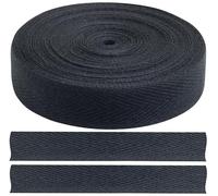 AERZETIX - C77605 - Cinta galón sarga de espiga 9 metros x 15mm - en 78% algodón y 22% poliéster - color azul oscuro