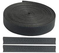 AERZETIX - C77609 - Cinta galón sarga de espiga 9 metros x 10mm - en 76% algodón y 24% poliéster - color gris