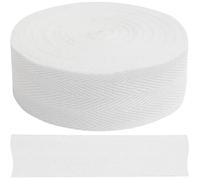 AERZETIX - C77653 - Cinta galón sarga de espiga 9 metros x 30mm - en algodón - color blanco