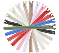 AERZETIX - C77799 - Juego de 12 Cremalleras espiral 30cm N°3 invisibles no separables con cursor - cierre de cremallera - en colores surtidos - en nylon