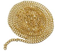 AERZETIX - Cadena decorativa 2 m con eslabones 5.8x7.5mm - en metal - color dorado - creaciones bricolaje correa de bolso proyectos de decoración manualidades