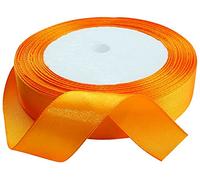 AERZETIX - Cinta de raso satén decorativa brillante fina - 20mm x 22 metros - naranja oscuro - proyectos creativos coser arte embalaje regalos fiesta cumpleaños - C50410