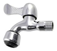 AERZETIX - Grifo de pared canela 1/2'' con aireador para agua fría - grifería exterior 1/2'' pared - niquelado - C50171