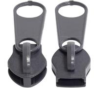 AERZETIX - Juego de 10 cursores N°10 no bloqueables para cremallera espiral | en metal color gris oscuro | accesorio para ropa bolsas proyecto de costura y decoración