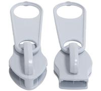 AERZETIX - Juego de 10 cursores N°10 no bloqueables para cremallera espiral | en metal color gris pastel | accesorio para ropa bolsas proyecto de costura y decoración