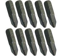 AERZETIX - Juego de 10 Puntas de Atornillado PH2x25mm 1/4'' para Destornillador - Phillips Cruciforme PH2 - para tornillo de cruz PH2 - Ferretería/Accesorio/Herramienta manual - Acero S2 - C45864
