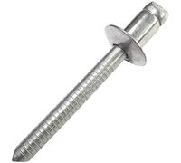 AERZETIX - Juego de 10 remaches ciegos estándar Ø6x8mm con cabeza plana en acero inoxidable A2 - DIN 7337 A - remache pop con ruptura de vástago - C48303