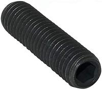 AERZETIX - Juego de 10 - Tornillo de Bloqueo/Apriete Hueco de Extremo puntiagudo/Convexo - Punta cónica cilíndrica sin cabeza - Hexagonal/Allen 6 lados M8x30 - Acero - DIN 914 BI - Negro - C45395