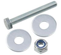 AERZETIX - Juego de 10 tornillos de cabeza hexagonal M10x80 mm + 20 arandelas anchas + 10 tuercas hexagonales autoblocantes M10 | Para proyectos domésticos, renovación y reparación ligera | en acero