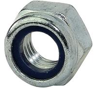 AERZETIX - Juego de 10 Tuercas Hexagonales de Bloqueo Autoblocantes con Anillo de Nylon - Rosca M12 Métrica Hembra - Acero Galvanizado - C45763