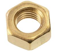 AERZETIX - Juego de 10 tuercas hexagonales M7 con rosca métrica - de latón - color dorado - montajes mecánicos electrónicos proyectos bricolaje