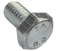 AERZETIX - Juego de 100 Pernos M6x10 - Cabeza Hexagonal - Ø6x10mm - DIN 933 - Acero Galvanizado - Color Plata - Bricolaje - Herramienta de Montaje/Ferretería