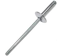 AERZETIX - Juego de 100 remaches ciegos Ø3.2x12mm con cabeza ancha 10mm - DIN 7337 C - remache pop con ruptura de vástago - en aluminio/acero - C48263