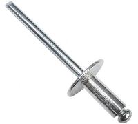 AERZETIX - Juego de 100 remaches ciegos Ø4.8x12mm con cabeza ancha 14mm - DIN 7337 C - remache pop con ruptura de vástago - en aluminio/acero - C48266