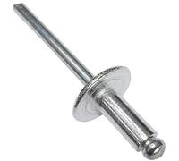 AERZETIX - Juego de 100 remaches ciegos Ø5x12mm con cabeza ancha 14mm - DIN 7337 C - remache pop con ruptura de vástago - en aluminio/acero - C48169