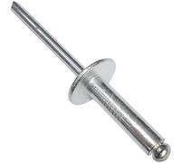 AERZETIX - Juego de 100 remaches ciegos Ø5x20mm con cabeza ancha 14mm - DIN 7337 C - remache pop con ruptura de vástago - en aluminio/acero - C48172