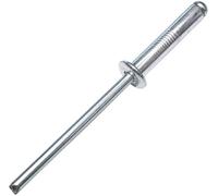 AERZETIX - Juego de 100 remaches ciegos estándar Ø4x20mm aluminio/acero - DIN 7337 A - remache pop con ruptura de vástago - C48107